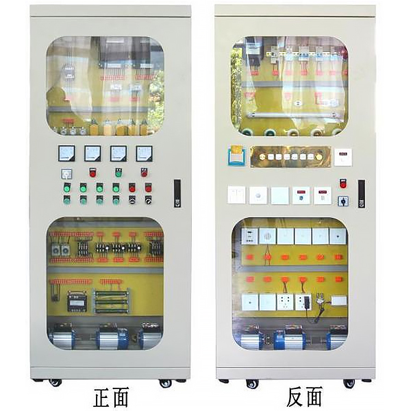 智能楼宇电气节制线路实训台(图1) 智能楼宇电气节制线路尝试台,高压器件机关尝试拆卸